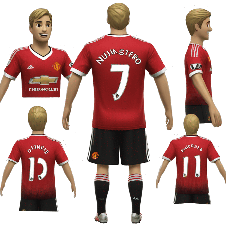 Camiseta nunero 7 manchester united 2008 emoji