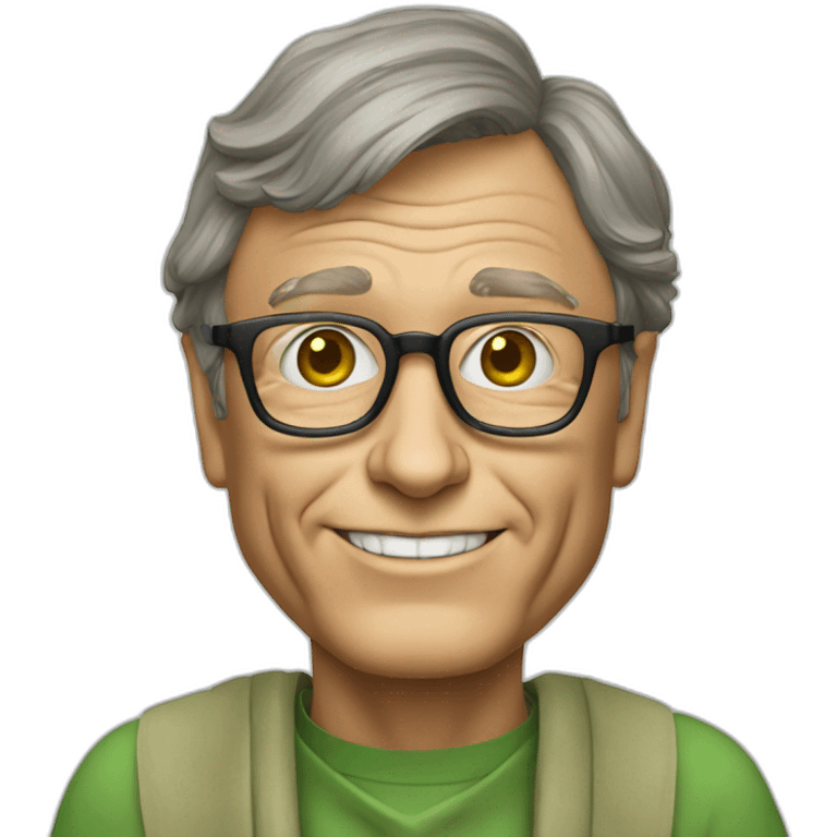 bill gates with yoda ears emoji