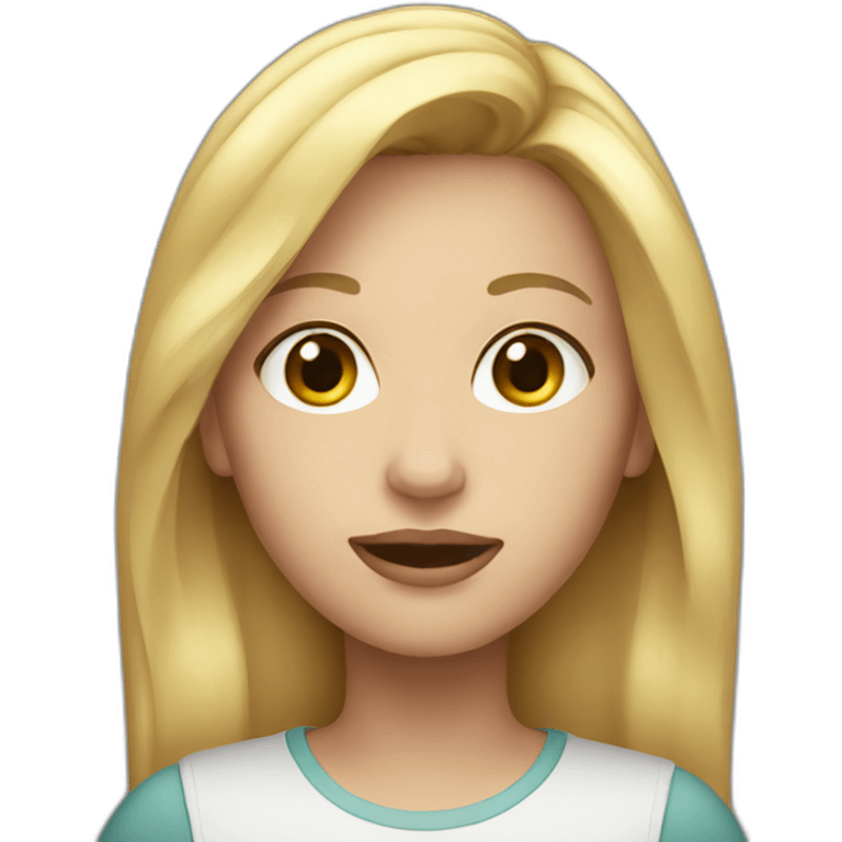 siri female with blond hair emoji