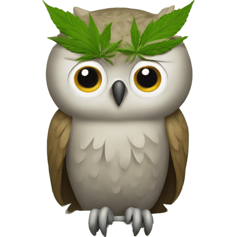 owl with hemp  emoji