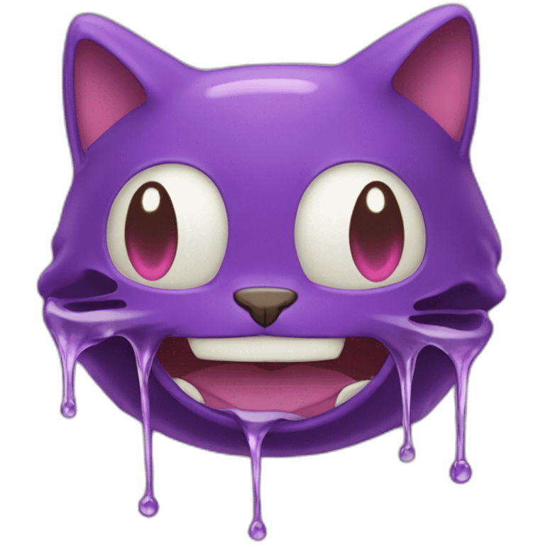 Melting-poison-type-pokemon-purple-cat emoji