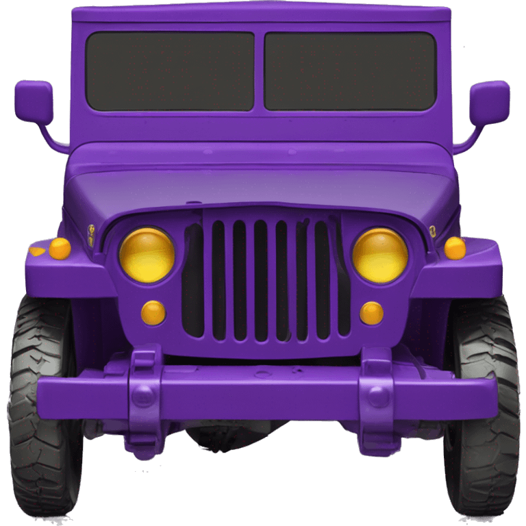 Batgirl’s 1942 Willy’s purple gloss army jeep emoji