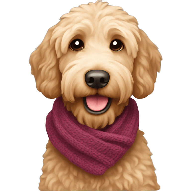 labradoodle-in-the-scarf emoji