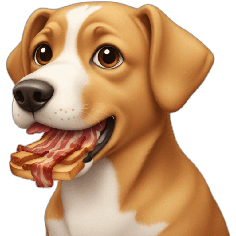 dog with bacon emoji