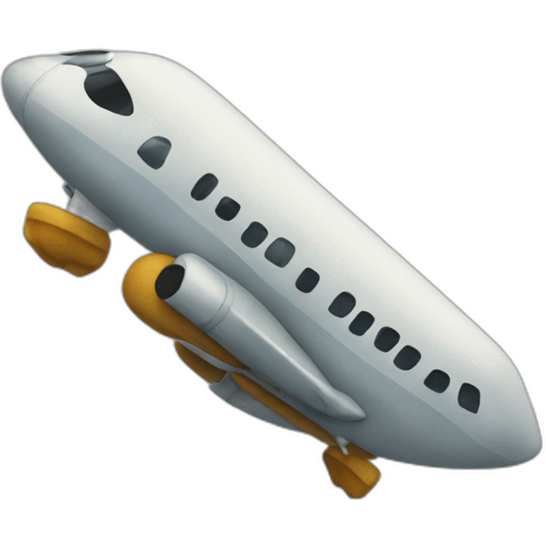 Avion sur un bateau emoji