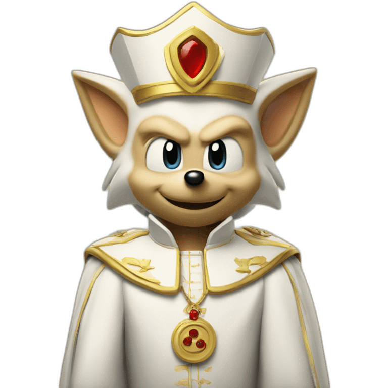 Sonic the hedgehog pope emoji