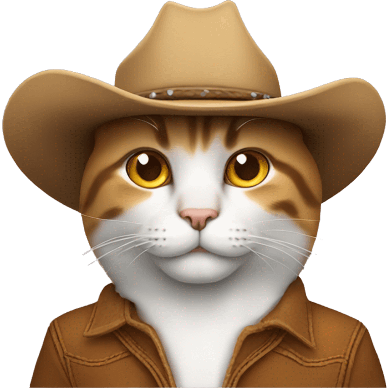 Cat with cowboy hat emoji