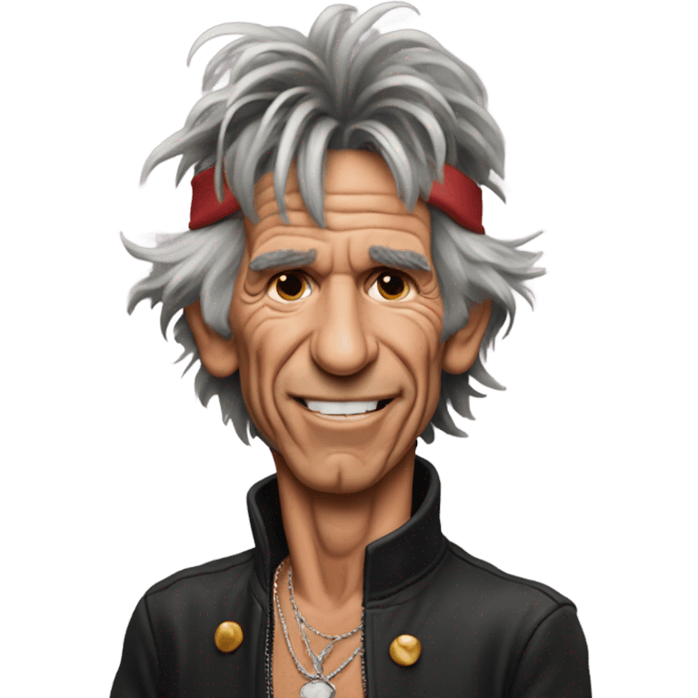 Keith Richards blush emoji