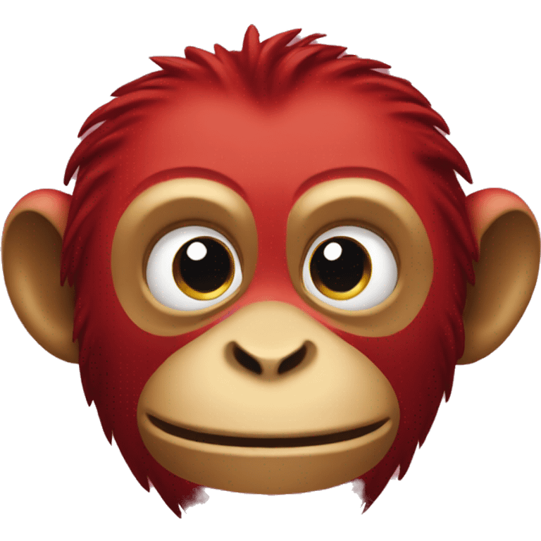 red monkey emoji