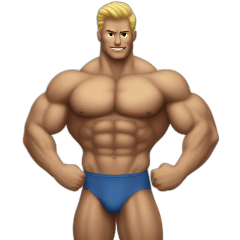 Latex bodybuilder emoji