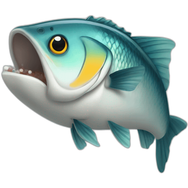 Hungry for fish emoji