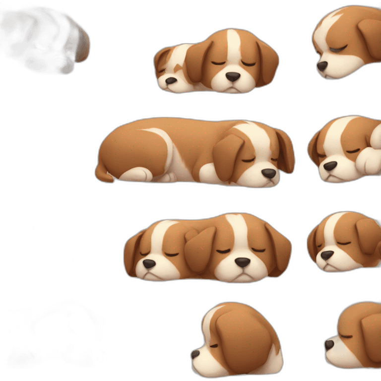 sleepy dog emoji