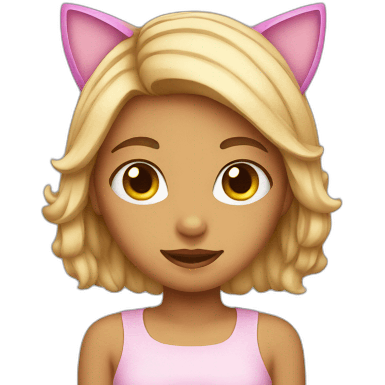 girl with cat ears emoji