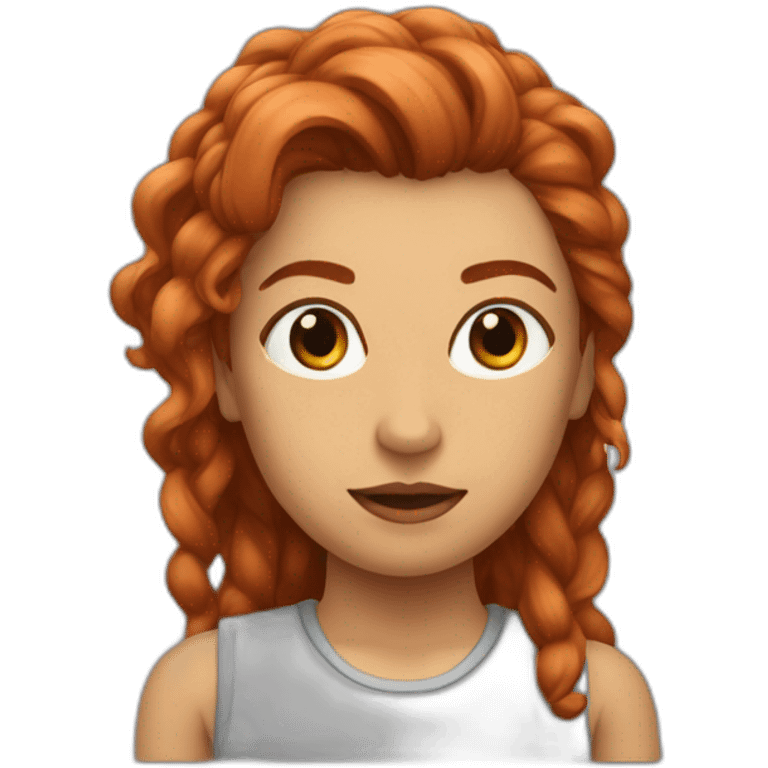 Ruiva desapontada emoji