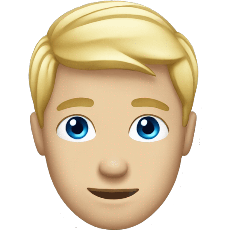 blonde guy with blue eyes emoji