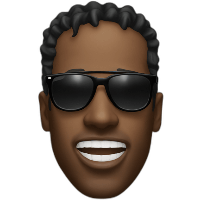 travis scott with sunglasses screaming emoji