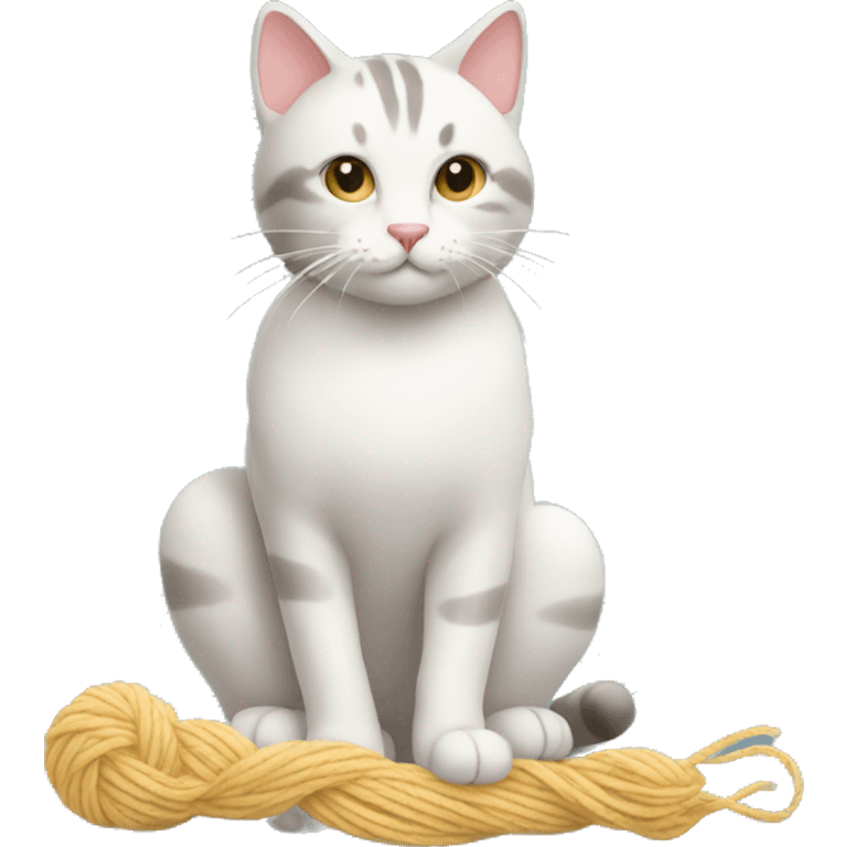 cat with yarn emoji