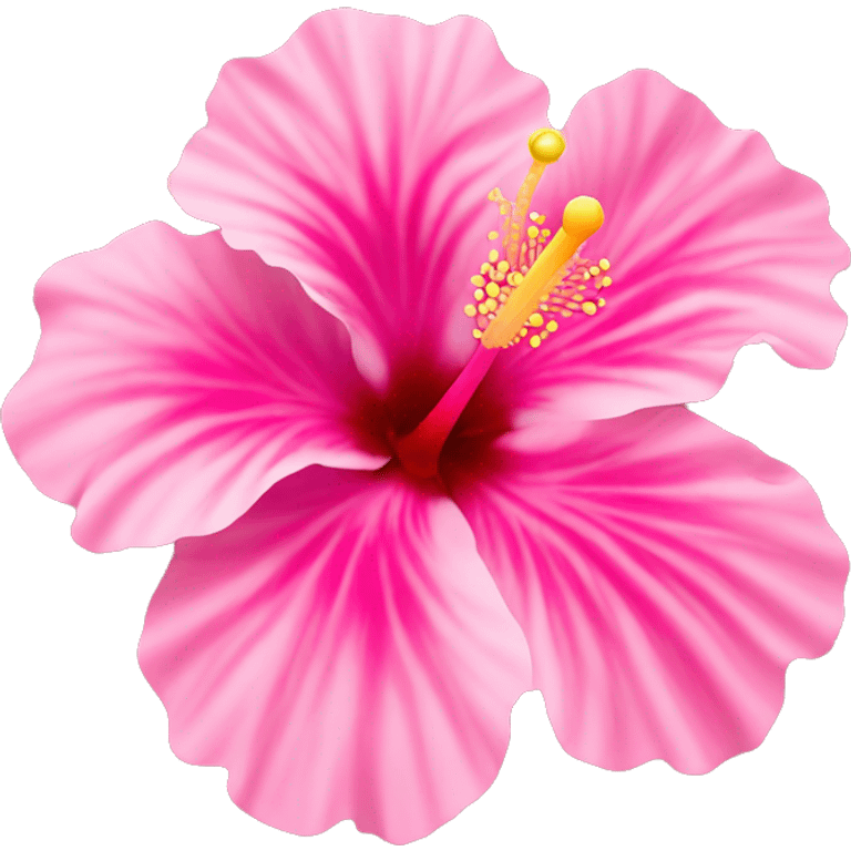 hibiscus flower pink emoji