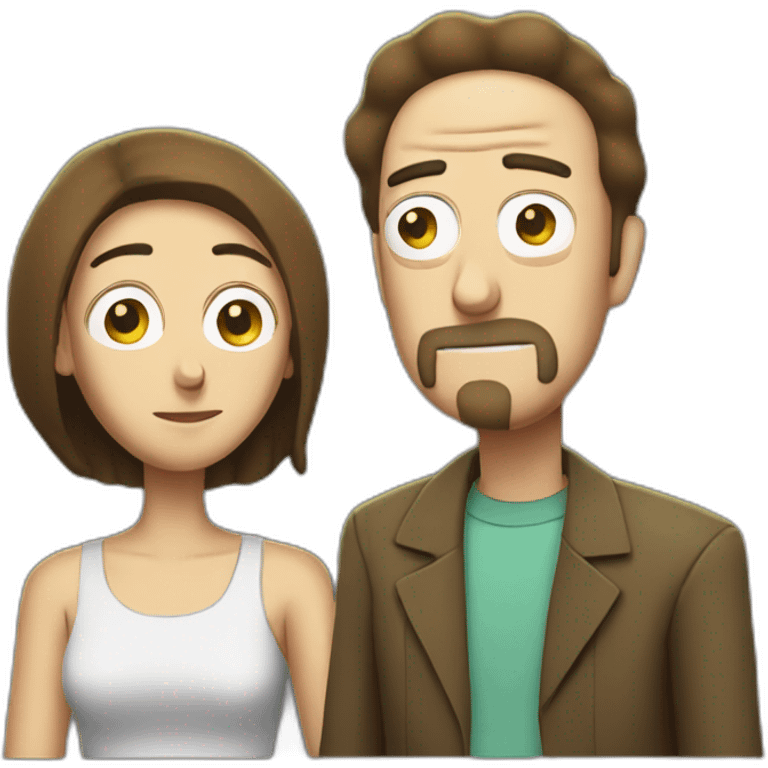 rick and morty couple emoji emoji