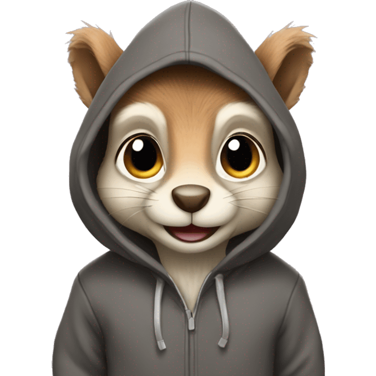 squirrel with hoodie emoji