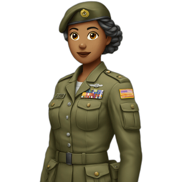 Femme militaire emoji