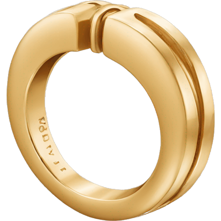 cartier gold ring band emoji