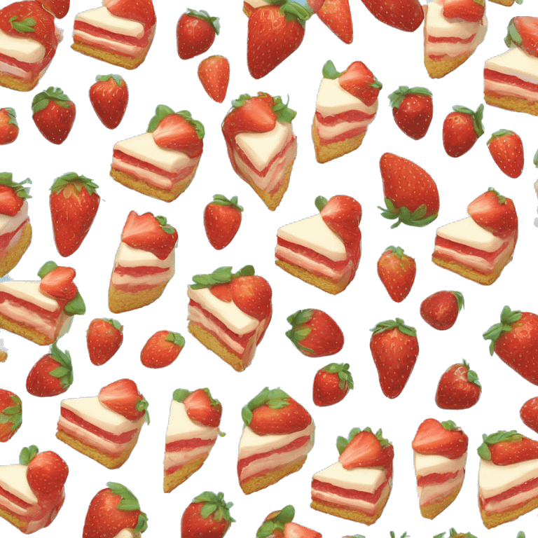 Strawberry shortcake ( slice of cake ) emoji