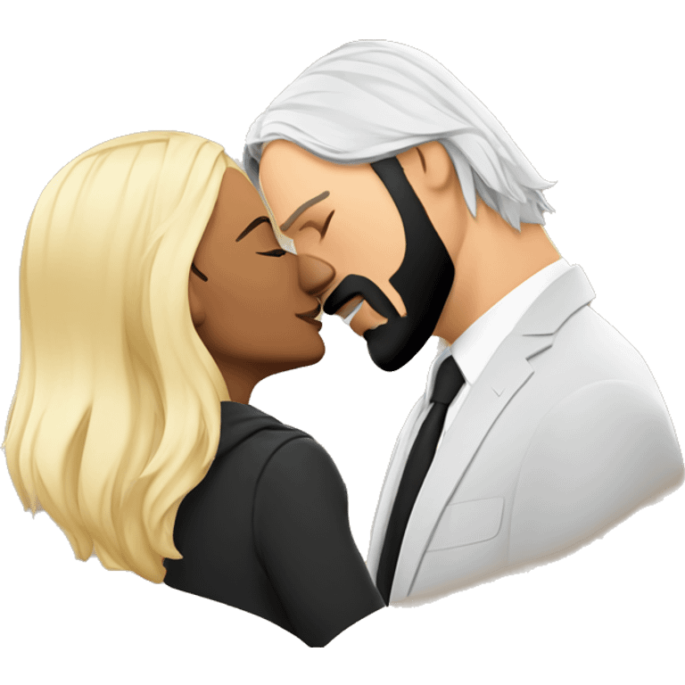 Blond john wick kisses short Indian girlfriend  emoji