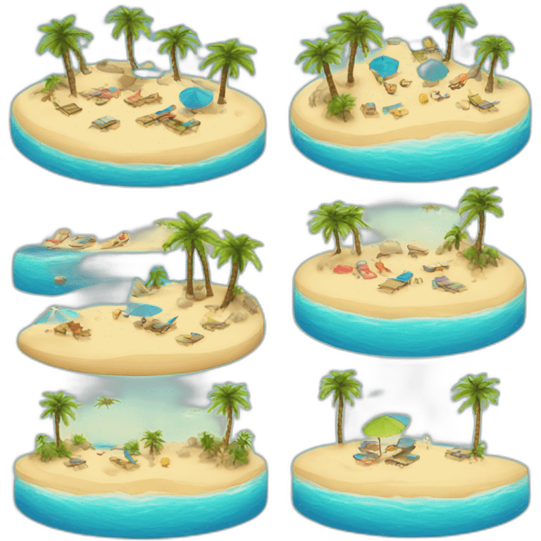 Beach dubai emoji