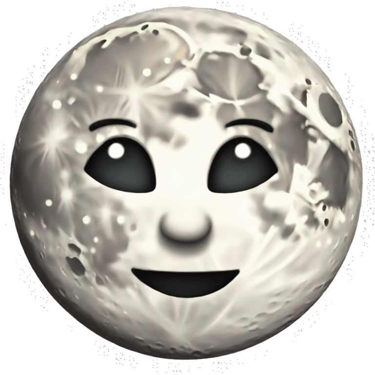 Moon with face emoji