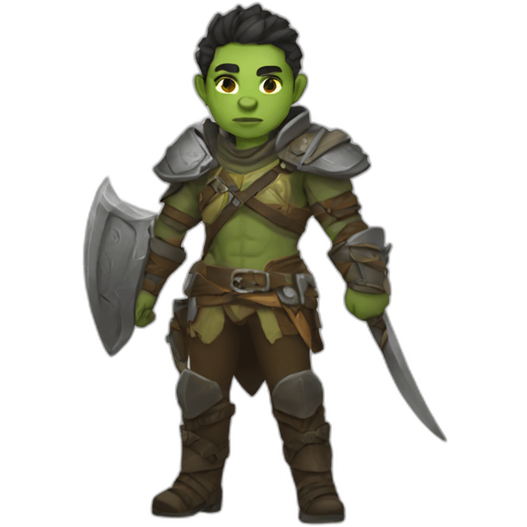 non-binary orc ranger emoji