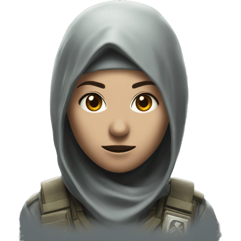 Female Ghost from Call of Duty emoji