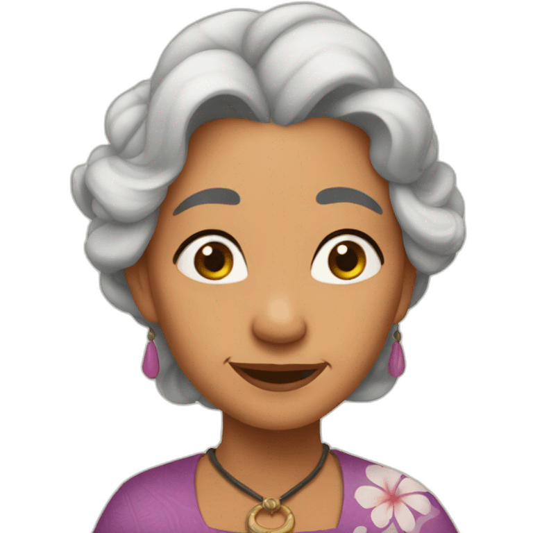 Grand mother tala Moana Disney  emoji