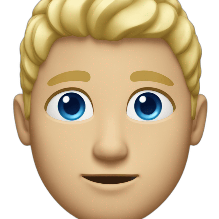 blonde man with blue eyes emoji