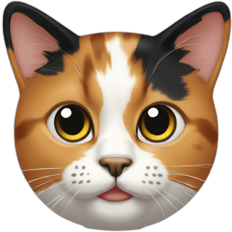 calico cat head emoji