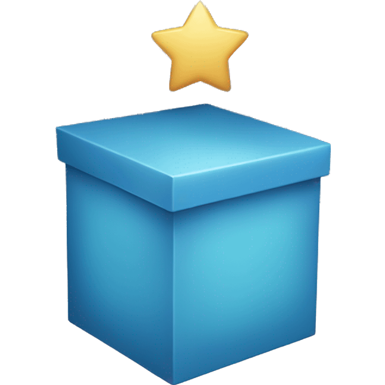 blue box with stars emoji