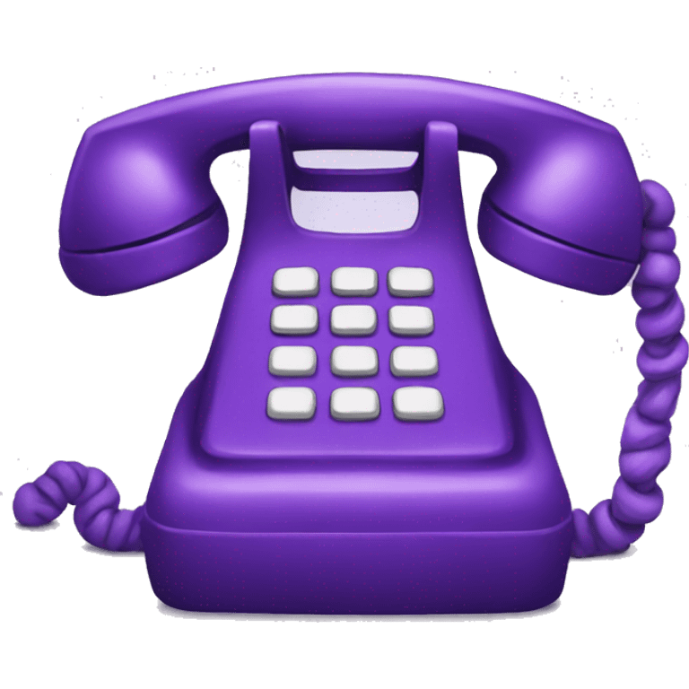 Purple phone  emoji