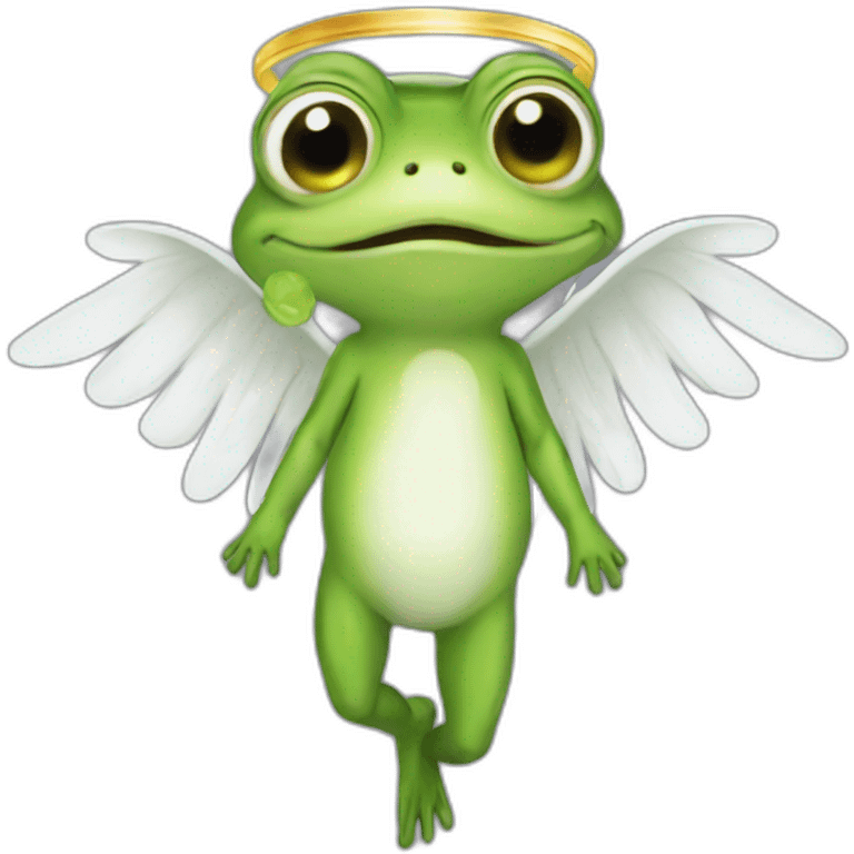 frog angel emoji