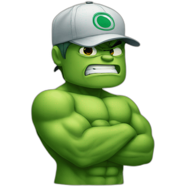 hulk with a cap emoji