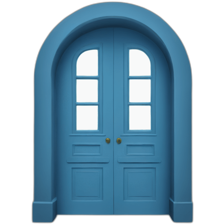 blue door round emoji