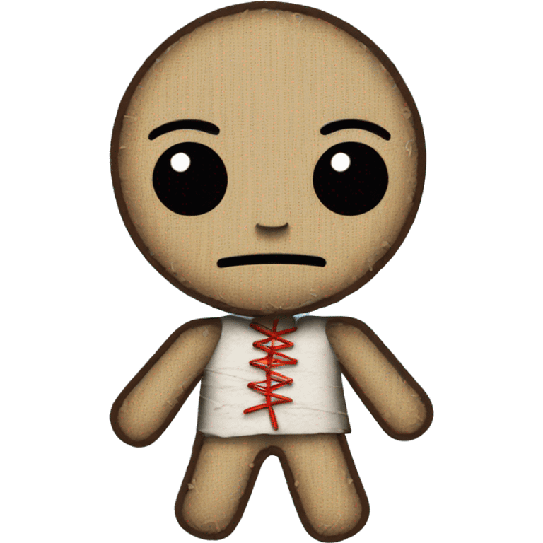 Voodoo doll with pins emoji