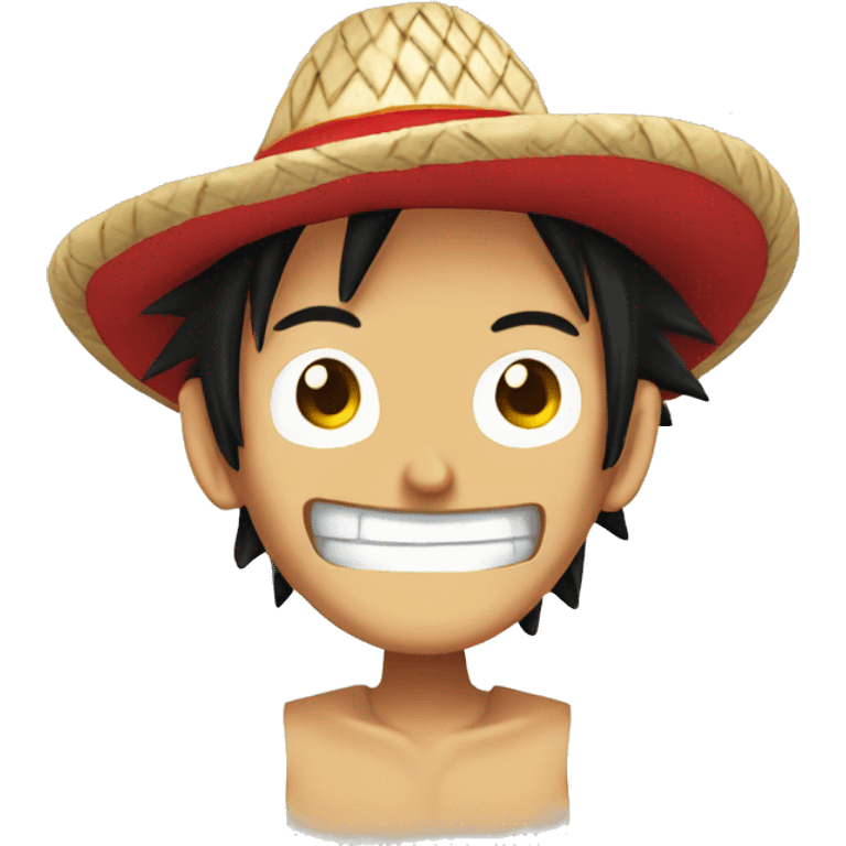 Luffy sombrero emoji