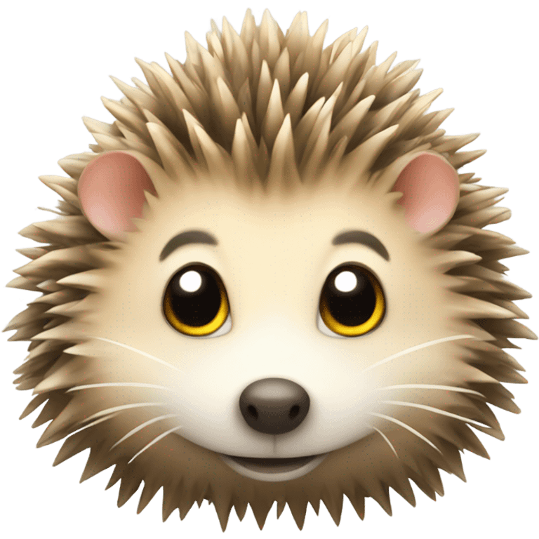 Hedgehog with sunshine emoji