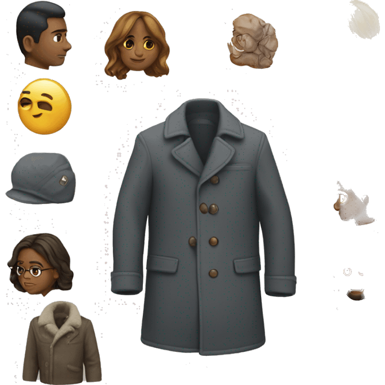 Chat avec un manteau  emoji