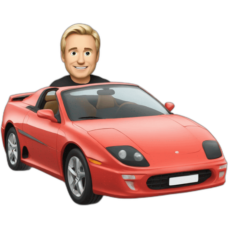 Car With Leon musk op the cars emoji