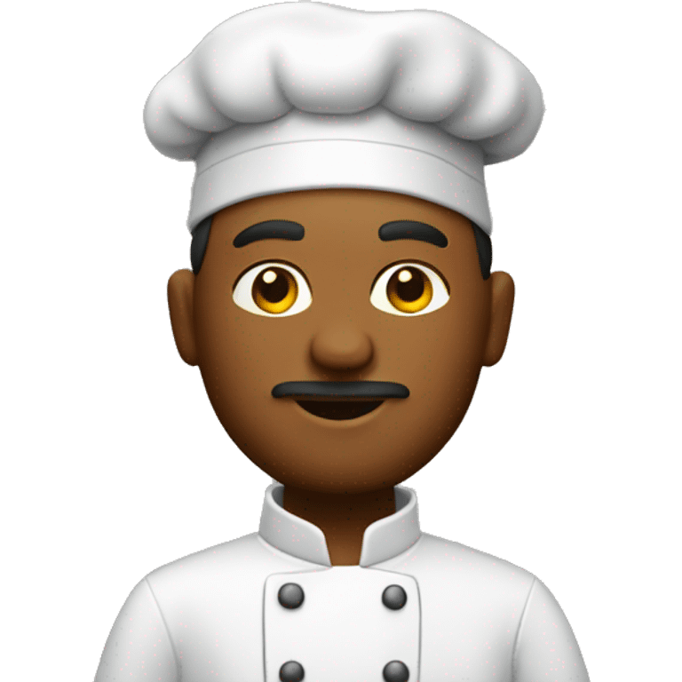 chef with head turned slightly right emoji