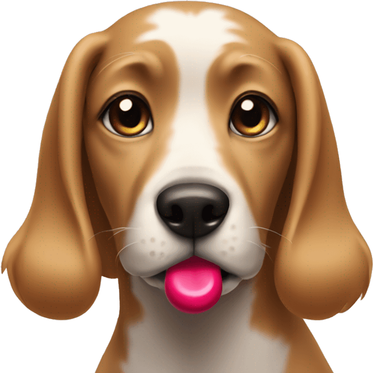 Dog with lipstick  emoji