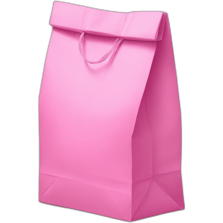 pink paper bag emoji