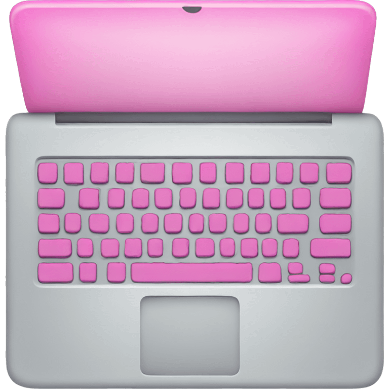 Pink laptop  emoji