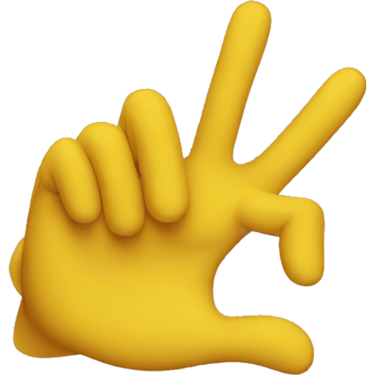 yellow hands are clinging emoji